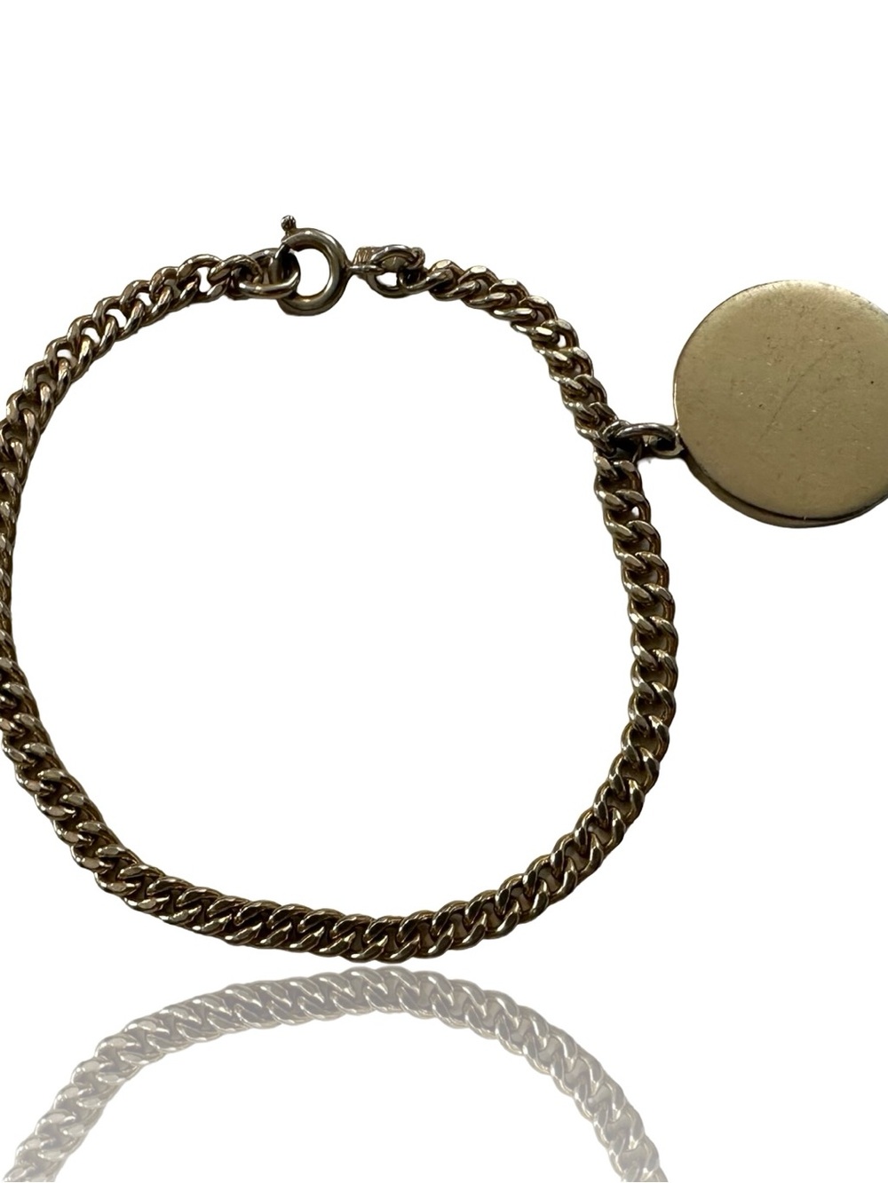 2 for $30 Vintage Monet Gold-Tone Round Disc Chain Bracelet